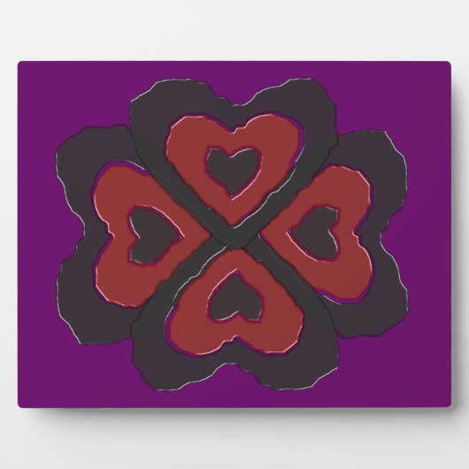 Gothic Melting Love Heart Plaque Fotoplaat (Voorkant)