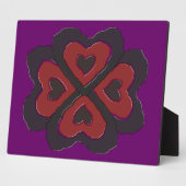 Gothic Melting Love Heart Plaque Fotoplaat (Zijkant)