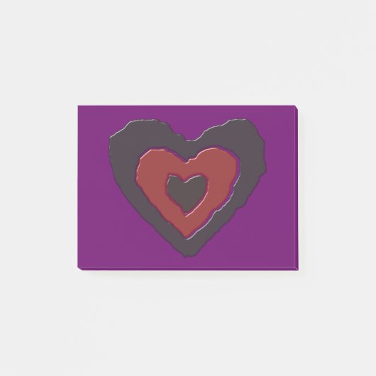 Gothic Melting Love Heart Post merkt Pad op Post-it® Notes (Voorkant)