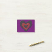 Gothic Melting Love Heart Post merkt Pad op Post-it® Notes (Op bureau)