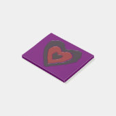 Gothic Melting Love Heart Post merkt Pad op Post-it® Notes (Schuin)