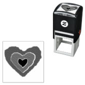 Gothic Melting Love Heart Self Inking Stamp Zelfinktende Stempel (In situ)