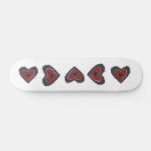 Gothic Melting Love Heart Skateboard (Horizontaal)