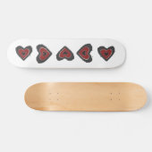 Gothic Melting Love Heart Skateboard (Horizontaal)