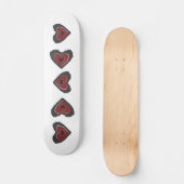 Gothic Melting Love Heart Skateboard (Voorkant)