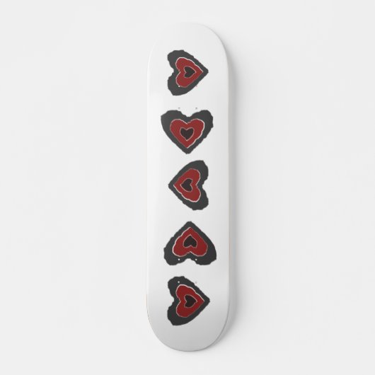 Gothic Melting Love Heart Skateboard (Voorkant)