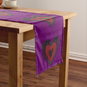 Gothic Melting Love Heart Table Runner Korte Tafelloper (Voorbeeld)