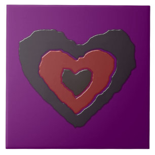 Gothic Melting Love Heart Tegel Tegeltje