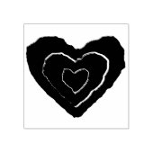Gothic Melting Love Heart Wood Art Stamp Rubberstempel (Afrduk)