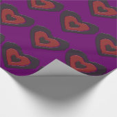 Gothic Melting Love Heart Wrapping Paper Cadeaupapier (Hoek)