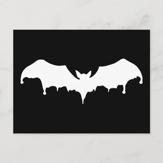 Gothic Melting Vampire Bat Briefkaart (Voorkant)