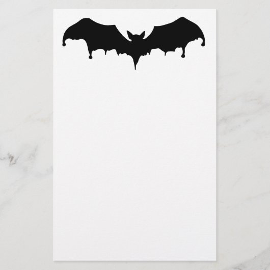 Gothic Melting Vampire Bat Briefpapier (Voorkant)