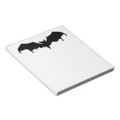 Gothic Melting Vampire Bat Notitieblok (Schuin)