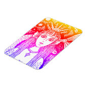 GOTHIC MERMAID, BLACK ZEE SIREN FANTASY WHIMSY MAG MAGNEET (Linkerzijde)