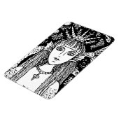 GOTHIC MERMAID, BLACK ZEE SIREN FANTASY WHIMSY MAG MAGNEET (Linkerzijde)