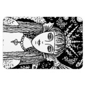 GOTHIC MERMAID, BLACK ZEE SIREN FANTASY WHIMSY MAG MAGNEET (Horizontaal)