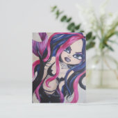 Gothic Mermaid Briefkaart (Staand voorkant)