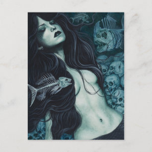 Gothic Mermaid Briefkaart