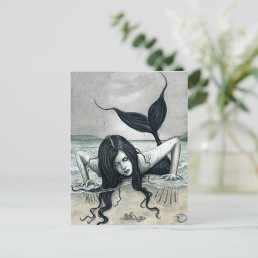 Gothic Mermaid Briefkaart (Staand voorkant)