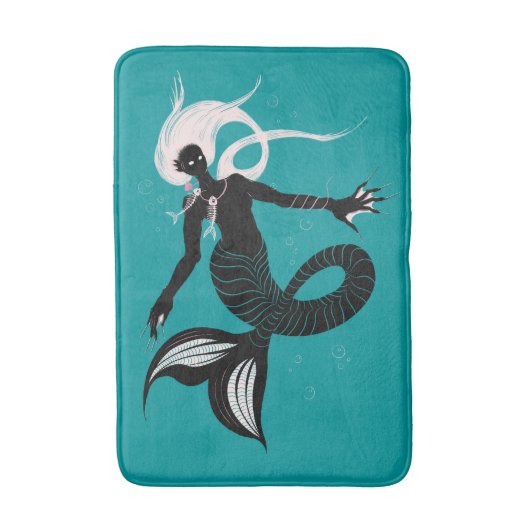 Gothic Mermaid Dark Fantasy Zee Creater Badmat (Voorkant Verticaal)
