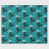 Gothic Mermaid Dark Fantasy Zee Creater Cadeaupapier (Vlak)