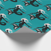 Gothic Mermaid Dark Fantasy Zee Creater Cadeaupapier (Hoek)