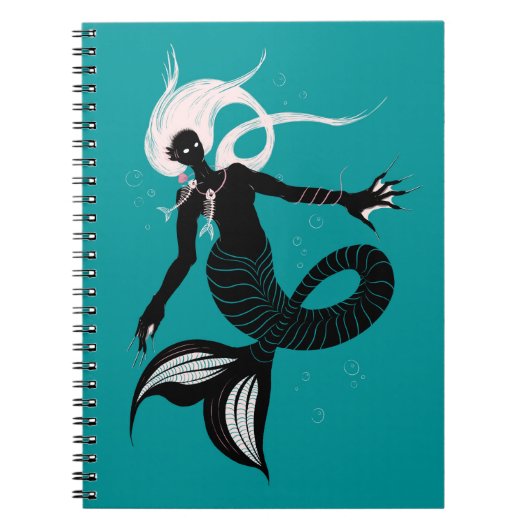 Gothic Mermaid Dark Fantasy Zee Creater Notitieboek (Voorkant)