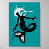 Gothic Mermaid Dark Fantasy Zee Creater Poster (Voorkant)