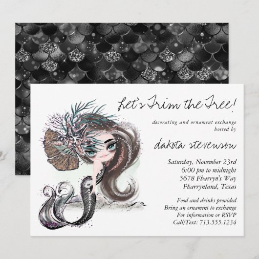 Gothic Mermaid | Niet alle zijn zoete boomstammen Kaart (Voorkant / Achterkant)