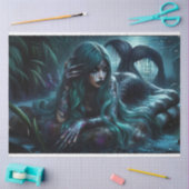 Gothic Mermaid Night Tissue Paper Tissuepapier (Craft)