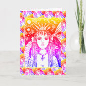 GOTHIC MERMAID, ZWARTE ZEE ZWART FANTASY WHIMSY Bl Kaart (Voorkant)