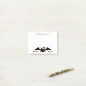 Gothic Merry Batmas schattig Post-it® Notes (Op bureau)