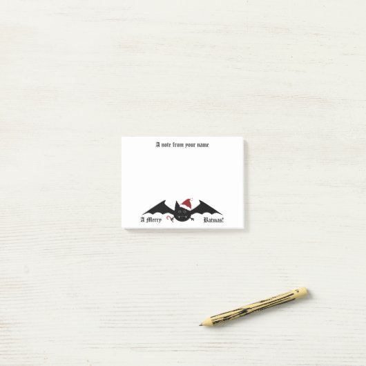 Gothic Merry Batmas schattig Post-it® Notes (Op bureau)