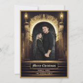 Gothic Merry kerstvakanay Kaart (Voorkant)