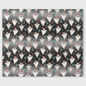 Gothic met kerstcadeautjes, donker cadeaupapier (Vlak)