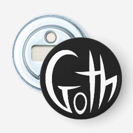 Gothic (met letters) button flesopener