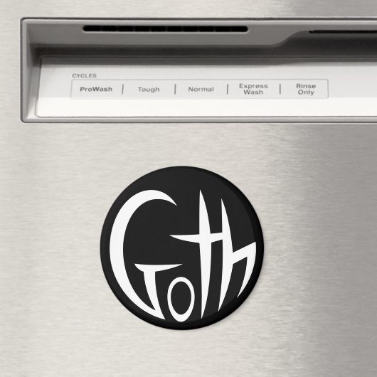 Gothic (met letters) magneet (Insitu (Vaatwasser))