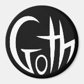 Gothic (met letters) magneet (Voorkant)