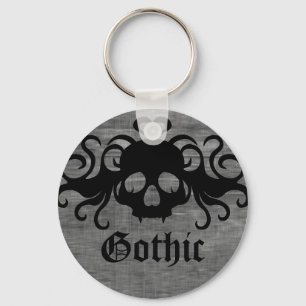 Gothic met schedel Halloween Sleutelhanger