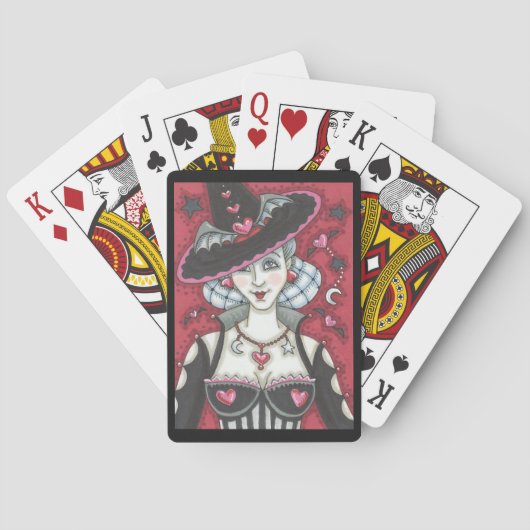 Gothic met WICKED VALENTIJN KARTCARDS fiets Speelkaarten (Achterkant)