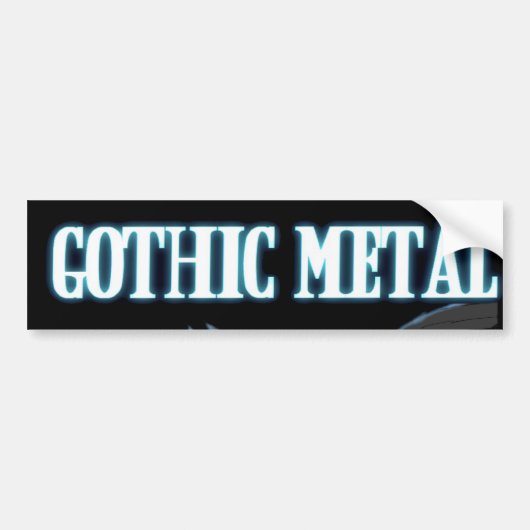 Gothic Metal Bumpersticker (Voorkant)