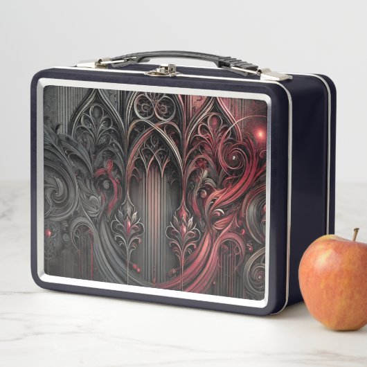 Gothic Metal Lunchbox – Unieke stijl (In situ)