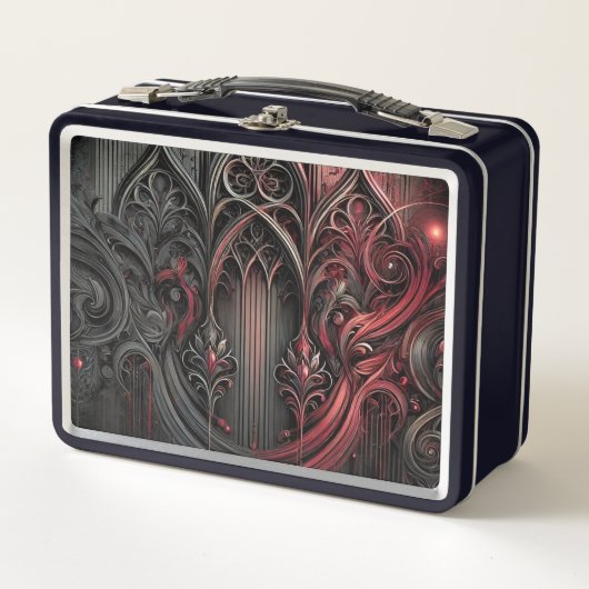 Gothic Metal Lunchbox – Unieke stijl (Voorkant)