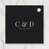 Gothic Mint Green Floral Spiderweb Bedankt Bedankjes Labels (Achterkant)