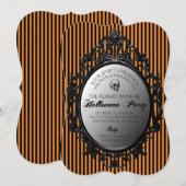 Gothic Mirror Halloween Party Kaart (Voorkant / Achterkant)