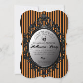 Gothic Mirror Halloween Party Kaart (Voorkant)