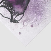 Gothic Mode | Paarse jurk met hoge hakken Splat Tissuepapier (Detail)