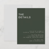 Gothic Modern Green Enclosure Kaart (Voorkant / Achterkant)