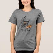 Gothic moeder Halloween Herfst Baby shower moeder  Tri-Blend Shirt (Voorkant)