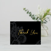 Gothic Monarch Folie Hartelijk dank Folie Feestdagen Briefkaart (Staand Voorkant)